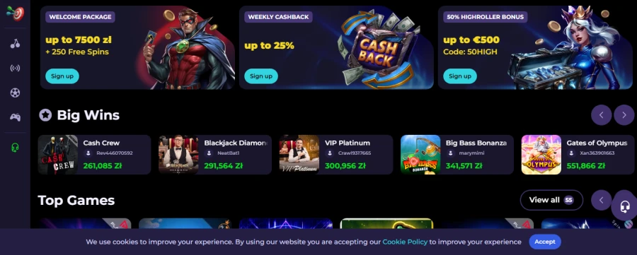 Highflybet play
